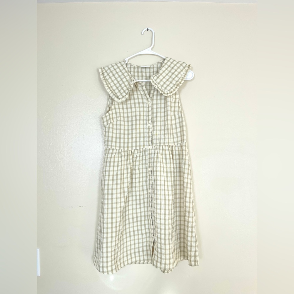 Villa collared plaid dress